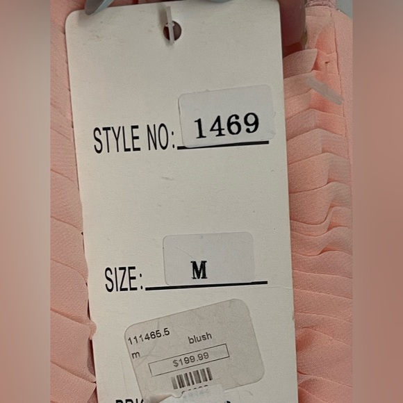 Cinderella Divine High Neck Illusion Long A-Line Dress - Picture 6 of 8